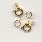 7mm bolt ring - Gold plated